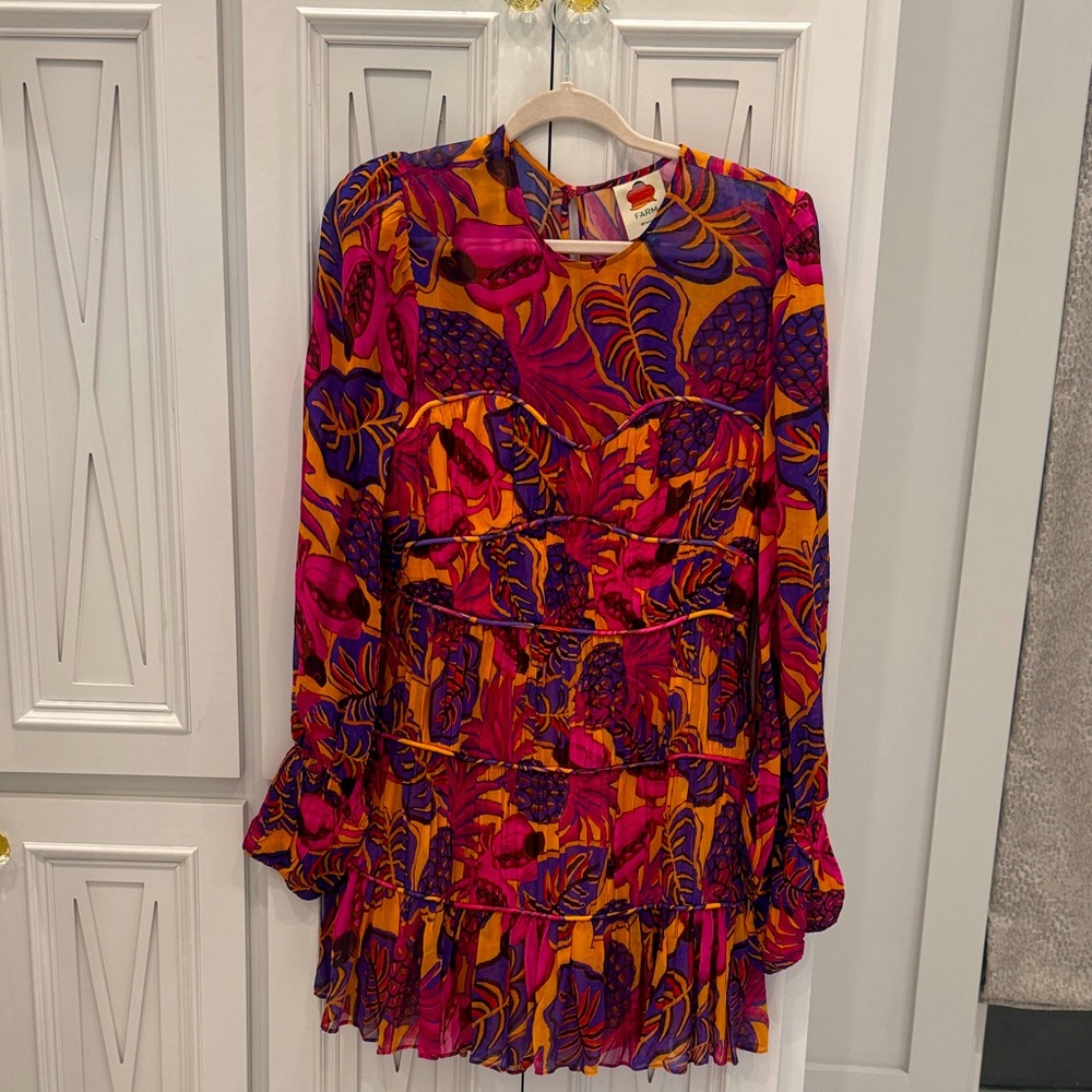 FARM Rio Vibrant Floral Mini Dress